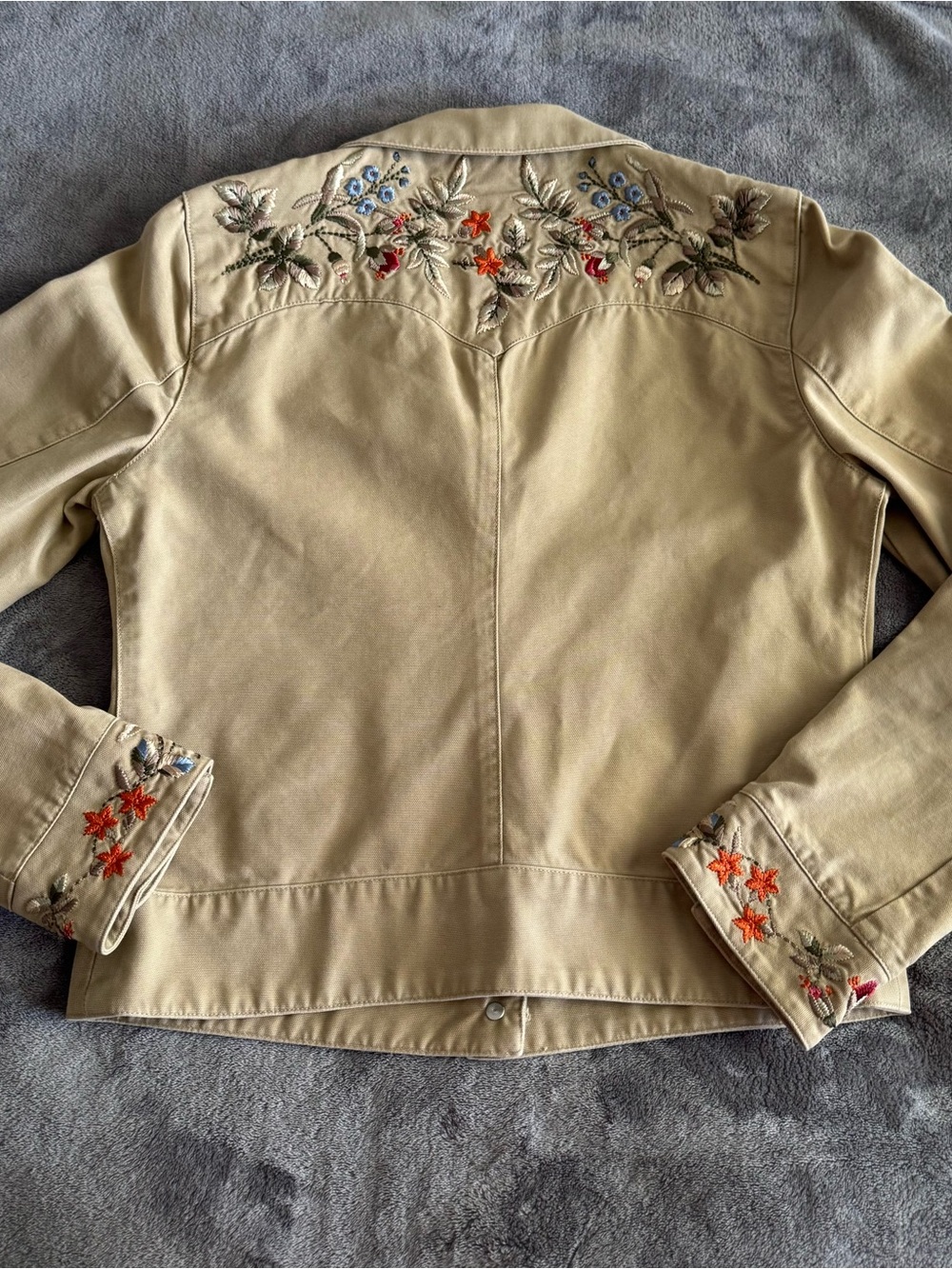 Lauren Ralph Lauren Beige Embroidered Jacket